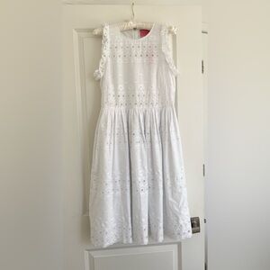 Kate Spade White Floral Eyelet Dress